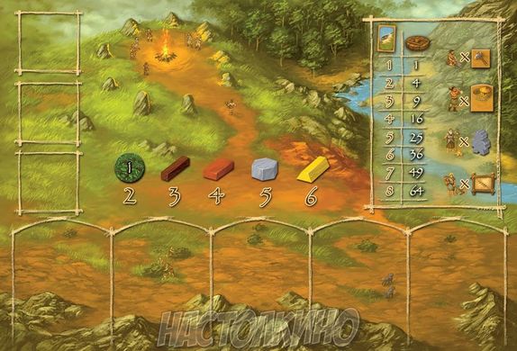 Настольная игра Stone Age (Каменный век, Кам'яний вік)(англ)