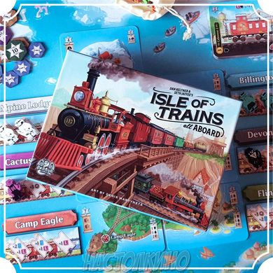Настільна гра Острів Залізниць: Усі по Місцях (Isle of Trains: All Aboard)
