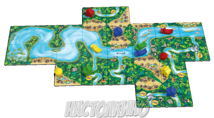 Настольная игра Каркассон: Амазонка (Carcassonne: Amazonas)