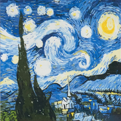 Картина по номерам "Звездная ночь" 50х50 см