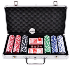 Покерный набор в алюминиевом кейсе без номинала (300 фишек)