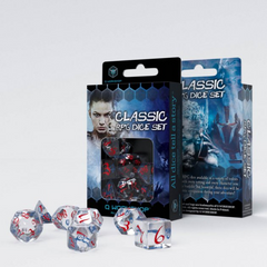 Набор кубов Classic RPG Translucent & blue-red Dice Set