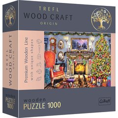 Пазлы фигурные дерево "Новогодний уют", 1000 элементов (Trefl)