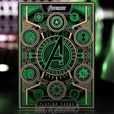 Карти гральні Theory11 Avengers (green)