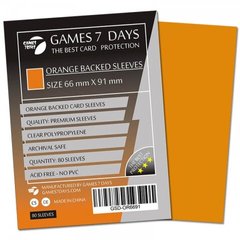 Протекторы для карт 66x91 с оранжевой обложкой (Card Sleeves 66x91 ORANGE)