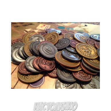 Металлические монеты для игры Виноделие (Viticulture Metal Lira Coins)