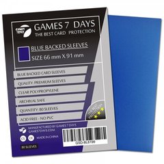 Протектори для карт 66x91 із синьою обкладинкою (Card Sleeves 66x91 BLUE)