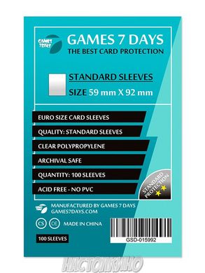 Протекторы для карт 59х92 (Card Sleeves 59x92)