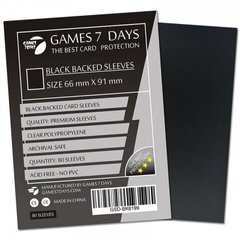 Протекторы для карт 66x91 с черной обложкой (Card Sleeves 66x91 BLACK)