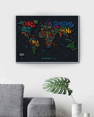Скретч карта мира Travel Map™ Letters World