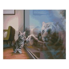 Алмазная мозаика «Майбутній тигр», 40х50 см