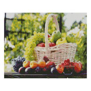 Алмазная мозаика &laquo;Кошик з фруктами&raquo;, 40х50 см
