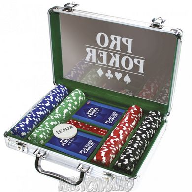 Покерний набір в алюмінієвому кейсі Tactic (200 фішок)