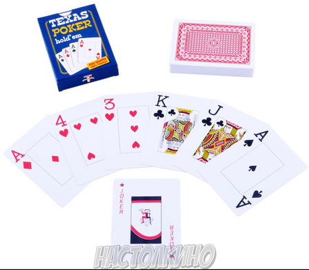 Покерные карты Texas Poker (54 шт.)