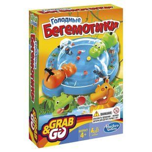 Настільна гра Голодні бегемотики. Дорожня версія (Hungry Hippos Travel)