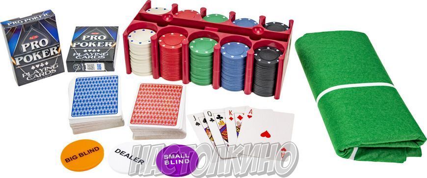 Покерний набір Texas Hold'em у жерстяній коробці