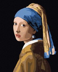 Картина по номерам. "Дівчина з перловою сережкою ©Ян Вермер" 40х50см