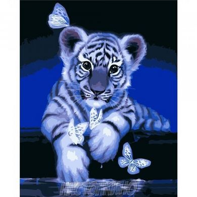 Картина за номерами "Осінній тигр", 40х50 см