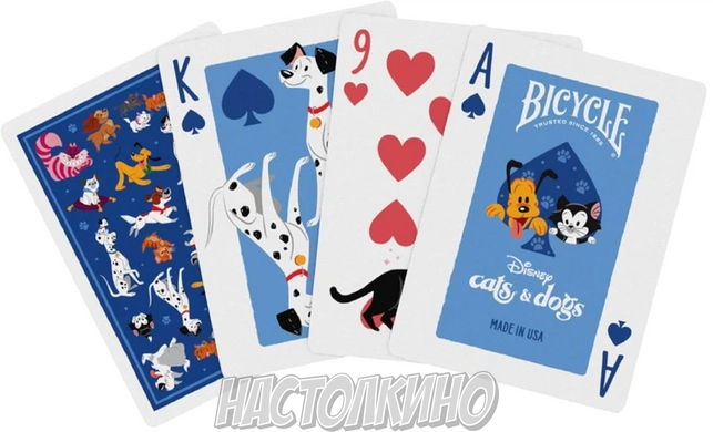 Карты покерные Bicycle Disney Cats and Dogs inspired