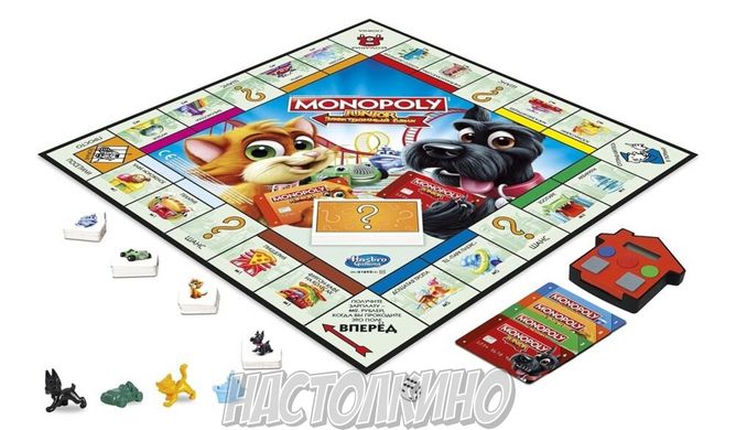 Настольная игра Монополия Junior с банковскими картами (Monopoly Junior)