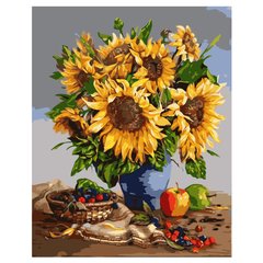 Картина по номерам "Букет з соняшників", 40х50 см
