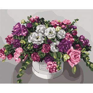 Картина по номерам. "Розкішний букет" 40*50см