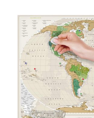 Скретч карта "Geography World"