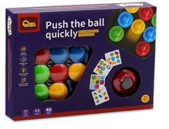 Настольная игра Push the ball quickly (Развивающая игра Цветные Пятнашки, англ)