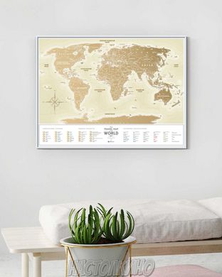 Скретч карта "Travel Map Gold"