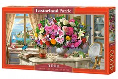 Пазл Castorland "Літні квіти та чашка чаю" ​​4000 елементів