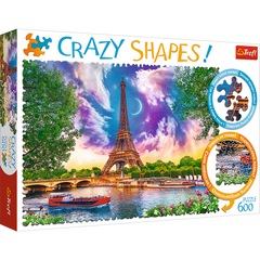 Пазл Crazy Shapes " Небо над Парижем". 600 элементов (Trefl)