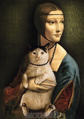 Пазл "Дама з котиком". 1000 елементів (Trefl)