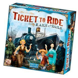 Настольная игра Ticket to Ride: Rails & Sails (Билет на поезд: Рельсы и паруса/Квиток на потяг: Рейки та вітрила)(англ)