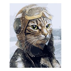 Картина за номерами "Кіт-льотчик", 40х50 см