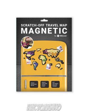 Скретч карта мира Travel Map™ Magnetic World