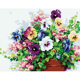 Картина за номерами. Букети "Братки" 40*50см