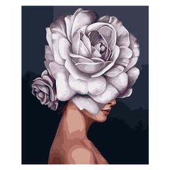 Картина за номерами "Дівчина-квітка", 40х50 см