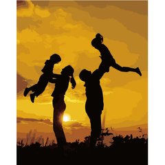 Картина за номерами "Щаслива сім'я", 40х50 см