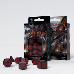 Набір кубів Dragons Black & red Dice Set