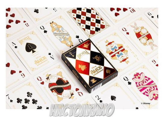 Покерные карты Bicycle Disney Alice in Wonderland inspired