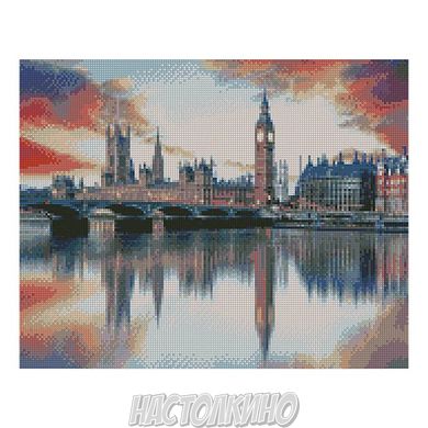 Алмазная мозаика «Відображення Лондона в Темзі», 40х50 см