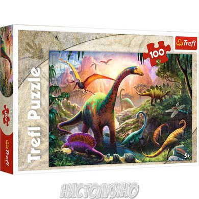 Пазл "Планета динозавров". 100 элементов (Trefl)