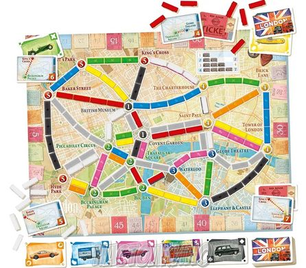 Настільна гра Ticket to Ride: London (Квиток на потяг: Лондон)(англ)