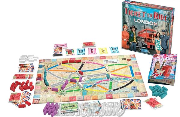 Настільна гра Ticket to Ride: London (Квиток на потяг: Лондон)(англ)