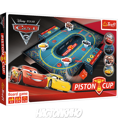 Настільна гра Игра-гонка "Кубок Поршня" Дисней: Тачки (Piston Cup. Disney: Cars)(укр, рус)