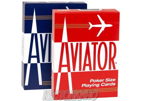 Карты игральные Aviator Standard Index (red, blue)