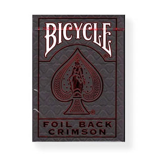 Карты покерные Bicycle Foil Back Crimson (red)
