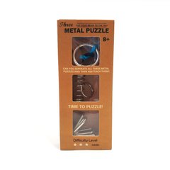 Набор металлических головоломок оранжевый (Metal Puzzle. Hard)