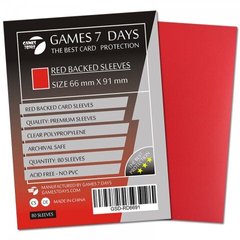 Протектори для карт 66x91 з червоною обкладинкою (Card Sleeves 66x91 RED)