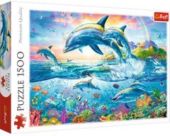 Пазл "Дельфины". 1500 элементов (Trefl)